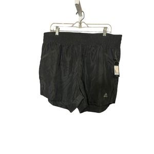 NWT Adidas Golf Shorts XL Woven Black Elastic Waist Athleisure Tennis Fitness